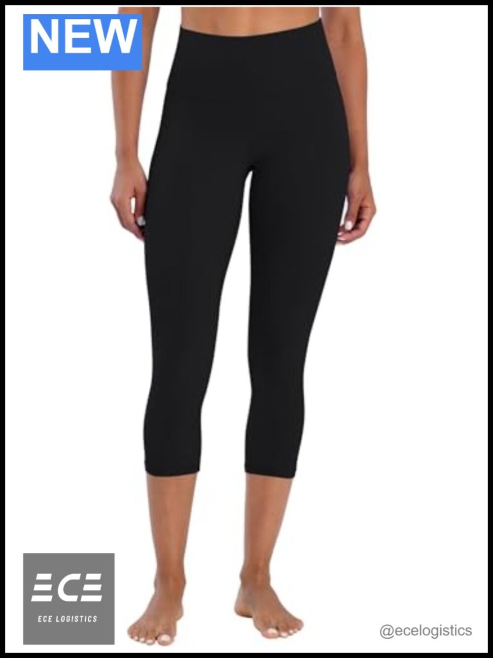 High Waisted Capri Leggings Buttery Soft Tummy Control Yoga Gym Workout